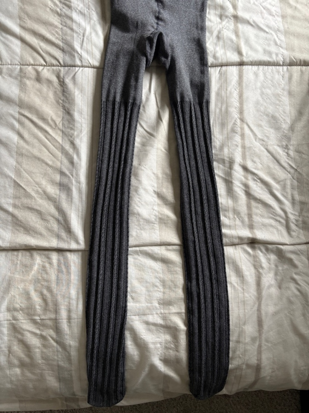 a new day Charcoal Ribbed Knit Tights